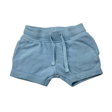 Load image into Gallery viewer, Unisex Next, blue cotton shorts, elasticated, GUC, size 00,  