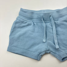 Load image into Gallery viewer, Unisex Next, blue cotton shorts, elasticated, GUC, size 00,  