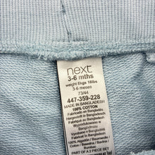Load image into Gallery viewer, Unisex Next, blue cotton shorts, elasticated, GUC, size 00,  