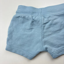 Load image into Gallery viewer, Unisex Next, blue cotton shorts, elasticated, GUC, size 00,  