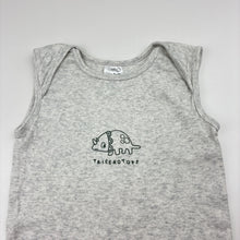 Load image into Gallery viewer, Unisex Anko, grey cotton bodysuit / romper, dinosaur, GUC, size 2,  