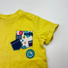 Load image into Gallery viewer, Boys Fagottino, yellow cotton tee / top, FUC, size 0,  