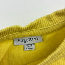 Load image into Gallery viewer, Boys Fagottino, yellow cotton tee / top, FUC, size 0,  