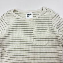 Load image into Gallery viewer, Unisex Anko, ribbed cotton long sleeve top, light mark at neck, FUC, size 0,  
