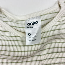 Load image into Gallery viewer, Unisex Anko, ribbed cotton long sleeve top, light mark at neck, FUC, size 0,  