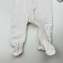Load image into Gallery viewer, Girls Target, organic cotton blend zip coverall / romper, EUC, size 000,  