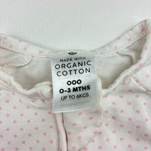 Load image into Gallery viewer, Girls Target, organic cotton blend zip coverall / romper, EUC, size 000,  