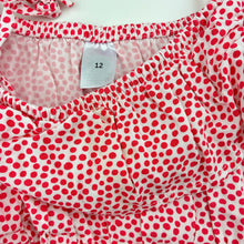 Load image into Gallery viewer, Girls Target, spotted viscsose summer dress, FUC, size 12, L: 70cm