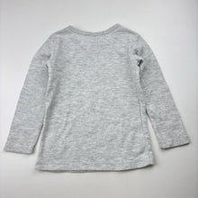 Load image into Gallery viewer, Girls Anko, grey waffle long sleeve top, FUC, size 2,  