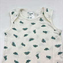 Load image into Gallery viewer, Unisex Anko, cotton bodysuit / romper, dinosaurs, GUC, size 00,  