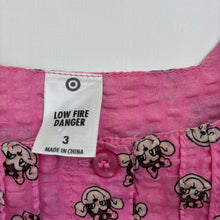 Load image into Gallery viewer, Girls Target, lightweight cotton pyjama top, GUC, size 3,  
