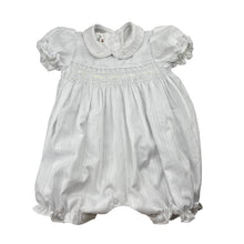 Load image into Gallery viewer, Girls Pepino, vintage smocked lightweight romper, *missing button at crotch*, FUC, size 00,  