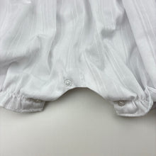 Load image into Gallery viewer, Girls Pepino, vintage smocked lightweight romper, *missing button at crotch*, FUC, size 00,  