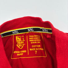 Load image into Gallery viewer, Unisex NRL Official, St George Dragons cotton tee / top, EUC, size 7,  