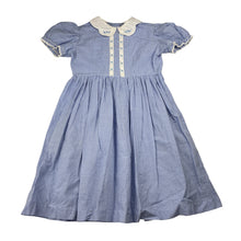 Load image into Gallery viewer, Girls vintage, handmade gingham dress, no size, armpit to armpit: 30cm, GUC, size 4-5, L: 59cm