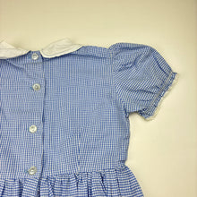 Load image into Gallery viewer, Girls vintage, handmade gingham dress, no size, armpit to armpit: 30cm, GUC, size 4-5, L: 59cm