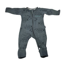 Load image into Gallery viewer, Unisex Bonds, ribbed zip wondersuit / zippy / romper, wash fade &amp; pilling, FUC, size 0000,  