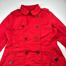 Load image into Gallery viewer, Girls E.LAND KIDS, cotton blend trenchcoat, L: 72cm, small marks front &amp; back, FUC, size 13-14,  