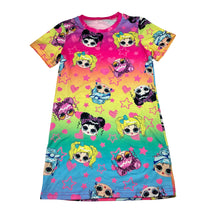 Load image into Gallery viewer, Girls SHEIN, LOL Surprise colourful lightweight dress, GUC, size 6, L: 59cm