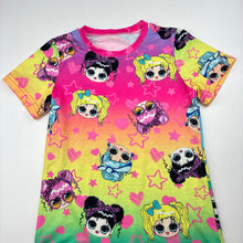 Load image into Gallery viewer, Girls SHEIN, LOL Surprise colourful lightweight dress, GUC, size 6, L: 59cm