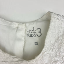 Load image into Gallery viewer, Girls Cool Kids, lined textured party dress, light mark at neck, FUC, size 3, L: 54cm