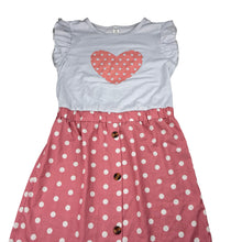 Load image into Gallery viewer, Girls SHEIN, lightweight pink &amp; grey dress, FUC, size 12, L: 74cm