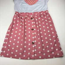 Load image into Gallery viewer, Girls SHEIN, lightweight pink &amp; grey dress, FUC, size 12, L: 74cm