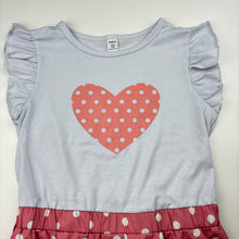 Load image into Gallery viewer, Girls SHEIN, lightweight pink &amp; grey dress, FUC, size 12, L: 74cm