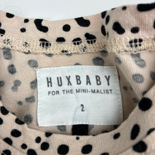 Load image into Gallery viewer, Girls HUX BABY, organic cotton casual dress, GUC, size 2, L: 44cm at front