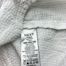 Load image into Gallery viewer, Girls Next, white cotton short sleeve dress, EUC, size 2-3, L: 52cm
