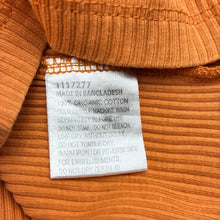 Load image into Gallery viewer, Girls Favourites, orange ribbed organic cotton dress, GUC, size 3, L: 47cm