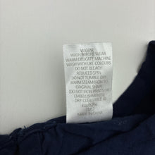 Load image into Gallery viewer, Girls Target, embroidered navy viscose lightweight dress, EUC, size 10, L: 65cm