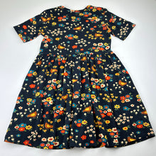 Load image into Gallery viewer, Girls Little Princess Highway, stretchy short sleeve dress, chickens, wash fade, FUC, size 6-7, L: 62cm