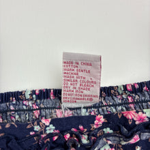Load image into Gallery viewer, Girls H+T, lightweight navy floral cotton dress, GUC, size 2, L: 48cm