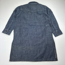 Load image into Gallery viewer, Unisex ChenOne, dark chambray cotton tunic top, L: 60cm, NEW, size 3-4,  