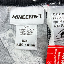 Load image into Gallery viewer, Boys Mojang, Minecraft pyjama pants / bottoms, EUC, size 7,  