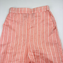 Load image into Gallery viewer, Girls SANA SAFINAZ, lightweight cropped pants, elasticated, Inside leg: 30cm, EUC, size 6-7,  