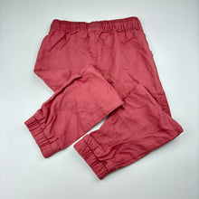 Load image into Gallery viewer, Girls Anko, pink lyocell / linen / cotton pants, elasticated, Inside leg: 38.5cm, EUC, size 5,  