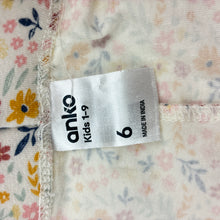 Load image into Gallery viewer, Girls Anko, stretchy floral leggings, Inside leg: 41cm, GUC, size 6,  