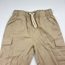 Load image into Gallery viewer, Boys Baby Berry, cotton cargo pants, elasticated, Inside leg: 23.5cm, EUC, size 1,  