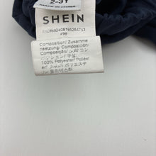 Load image into Gallery viewer, Boys SHEIN, lightweight navy pants, elasticated, Inside leg: 30cm, EUC, size 2-3,  