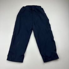 Load image into Gallery viewer, Boys SHEIN, lightweight navy pants, elasticated, Inside leg: 30cm, EUC, size 2-3,  