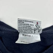 Load image into Gallery viewer, Unisex JB's wear, navy cotton tee / top, GUC, size 10,  