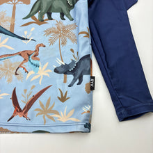 Load image into Gallery viewer, Boys Rock Your Kid, long sleeve rashie / swim top, no size, armpit to armpit: 27.5cm, FUC, size 3-4,  