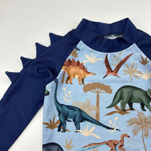 Load image into Gallery viewer, Boys Rock Your Kid, long sleeve rashie / swim top, no size, armpit to armpit: 27.5cm, FUC, size 3-4,  