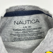 Load image into Gallery viewer, Boys Nautica, grey marle tee / top, GUC, size 6,  