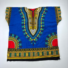 Load image into Gallery viewer, Unisex XJX, colourful cotton top, no size, L: 48cm, armpit to armpit: 42cm, EUC, size 5-6,  