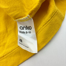 Load image into Gallery viewer, Unisex Anko, yellow cotton tee / top, GUC, size 8,  