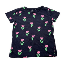 Load image into Gallery viewer, Girls Target, navy organic cotton tee / top, FUC, size 7,  