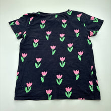 Load image into Gallery viewer, Girls Target, navy organic cotton tee / top, FUC, size 7,  